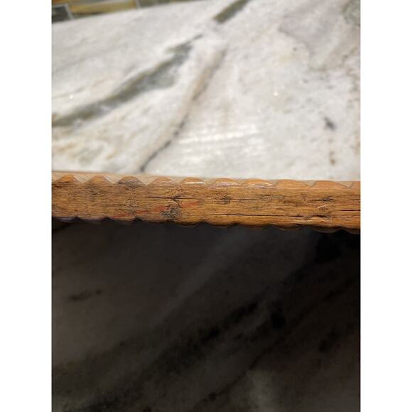 Antique Vintage Hand Painted Chinese Wooden Wash Board Scrub Board Red Floral - Picture 5 of 7